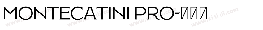 Montecatini Pro字体转换